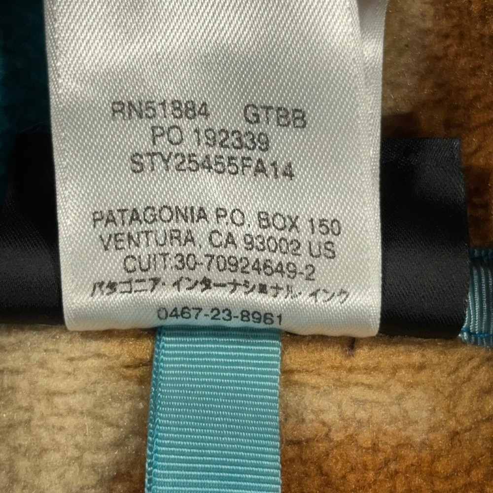 Patagonia Synchilla Snap-T Pullover Womens S Teal Brown Aztec Geometric Fleece - Picture 9 of 10